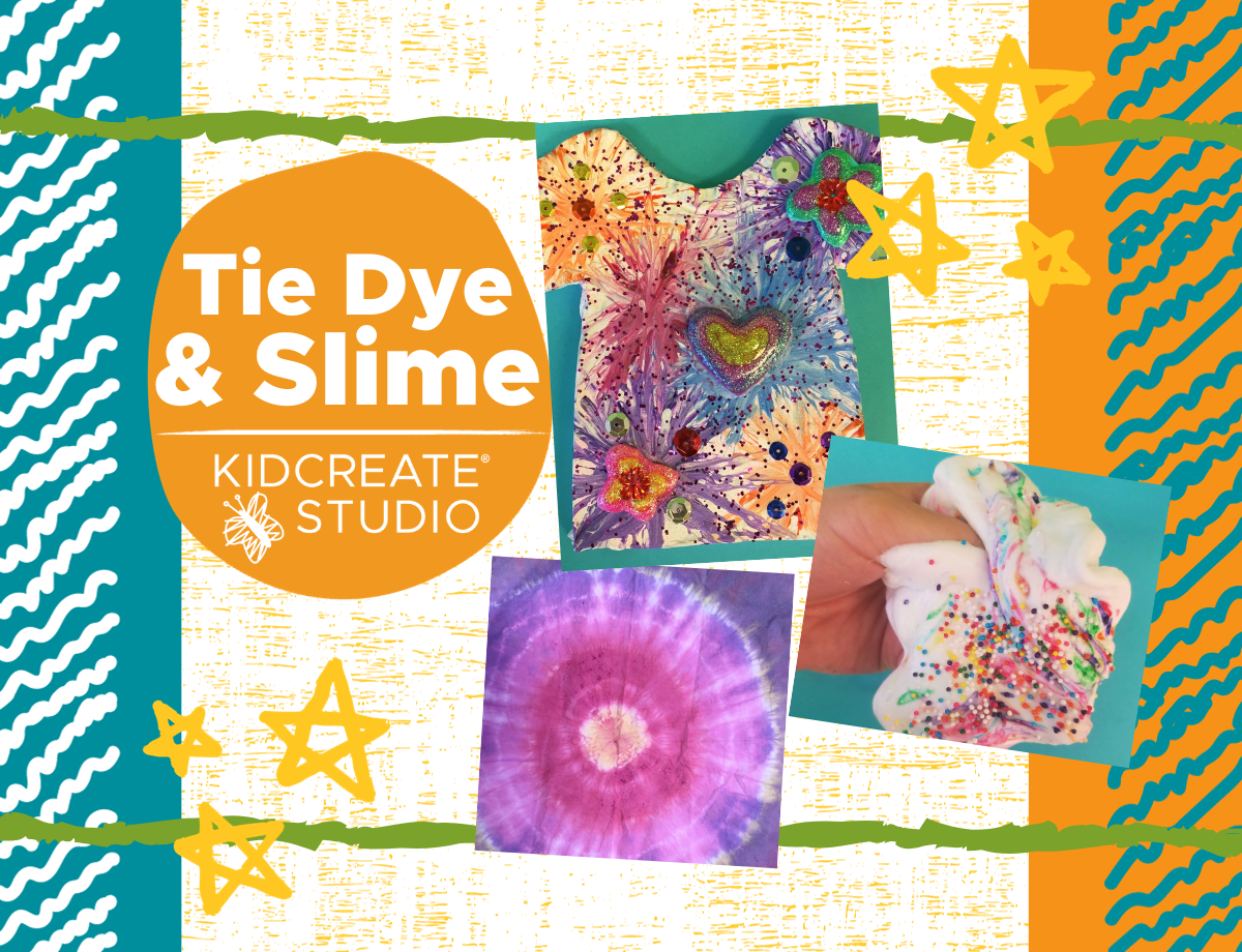 tie dye and slime art