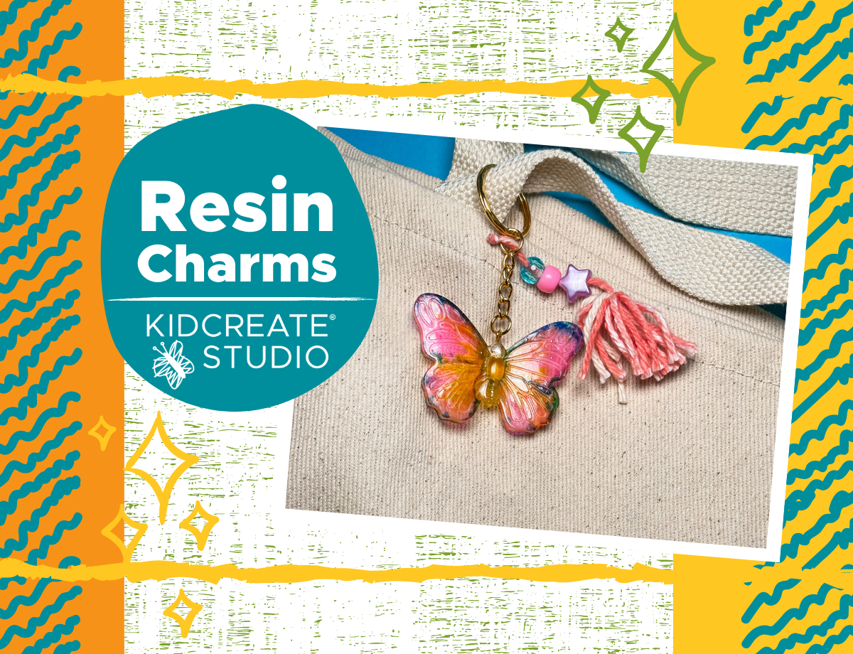 resin charms and clay cactus